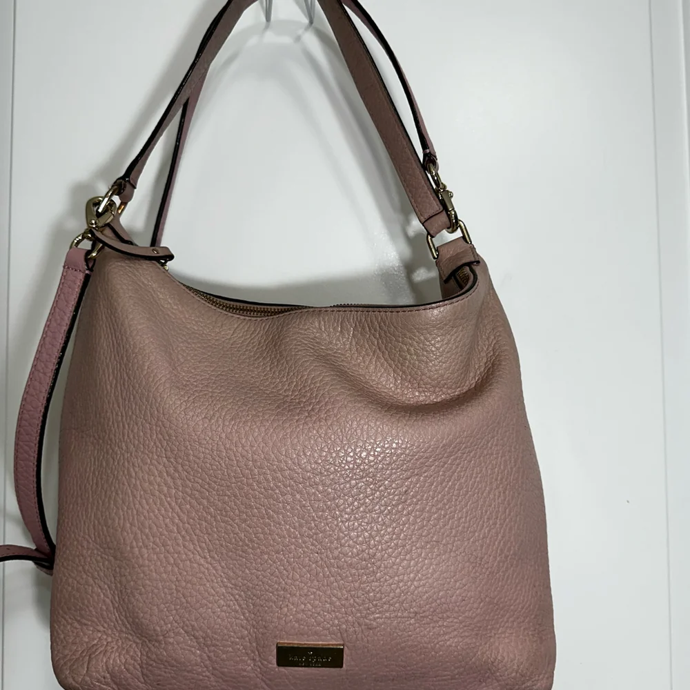 Kate Spade Prospect Place Kaia Pink Pebbled Leather Hobo Shoulder Crossbody Bag